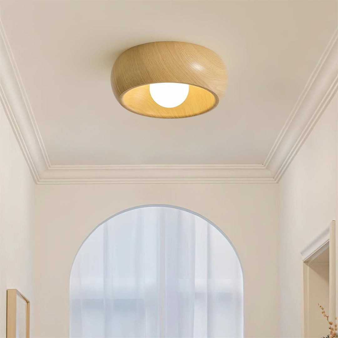 Minimalist Modern Wooden LED Ceiling Lamp