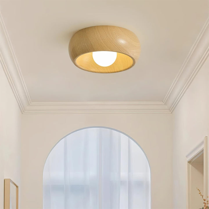 Minimalist Modern Wooden LED Ceiling Lamp