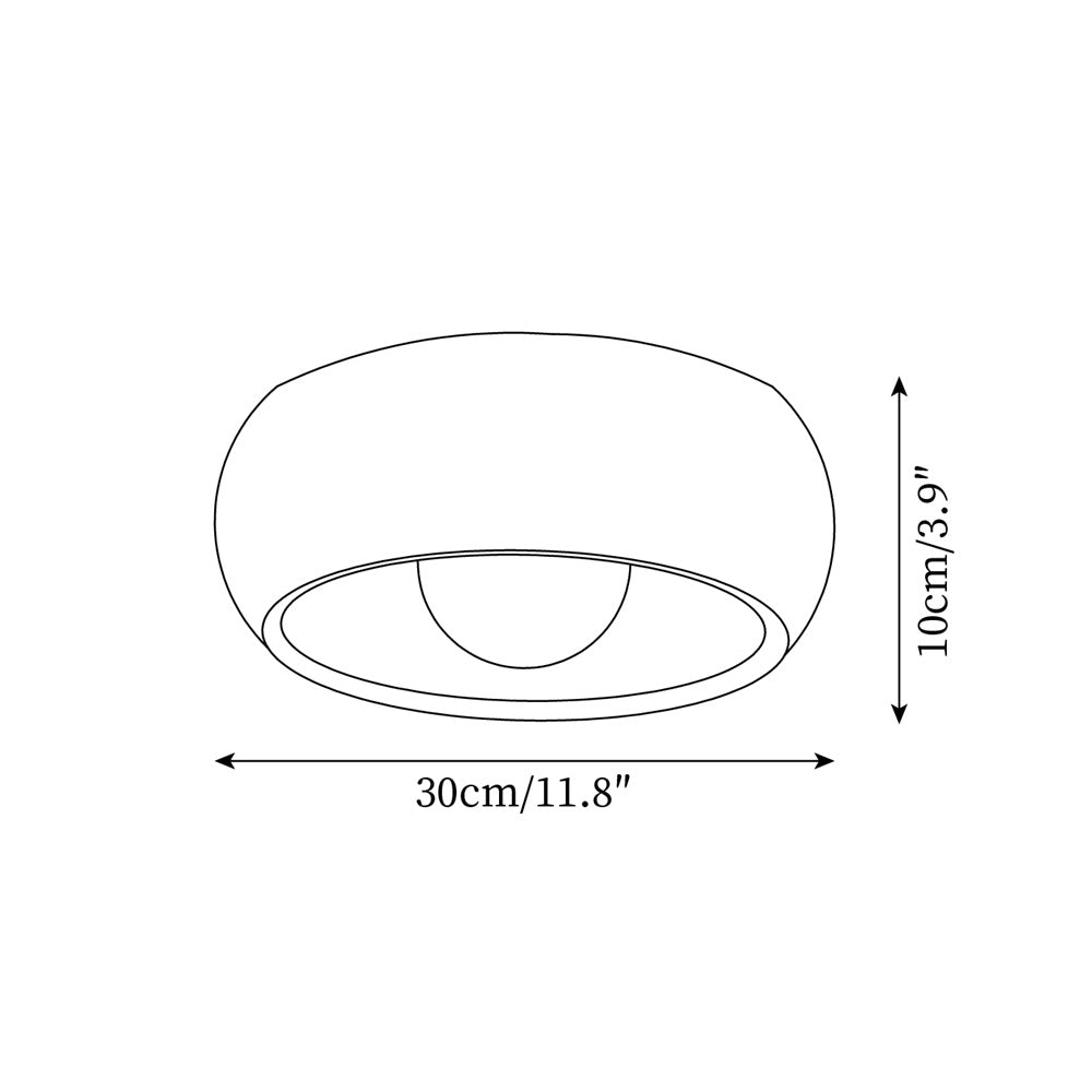 Minimalist Modern Wooden LED Ceiling Lamp
