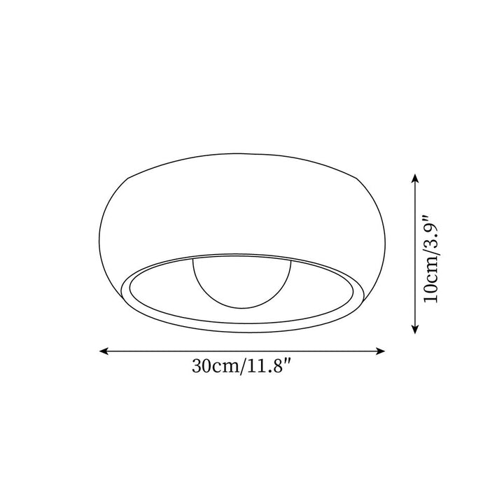 Minimalist Modern Wooden LED Ceiling Lamp