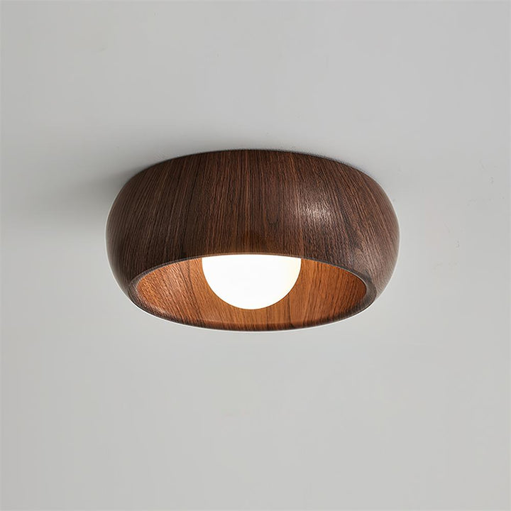 Minimalist Modern Wooden LED Ceiling Lamp