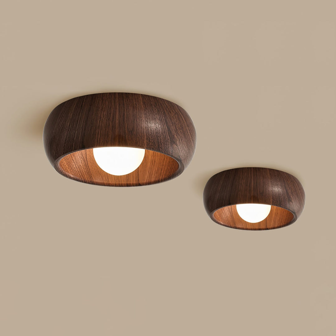 Minimalist Modern Wooden LED Ceiling Lamp