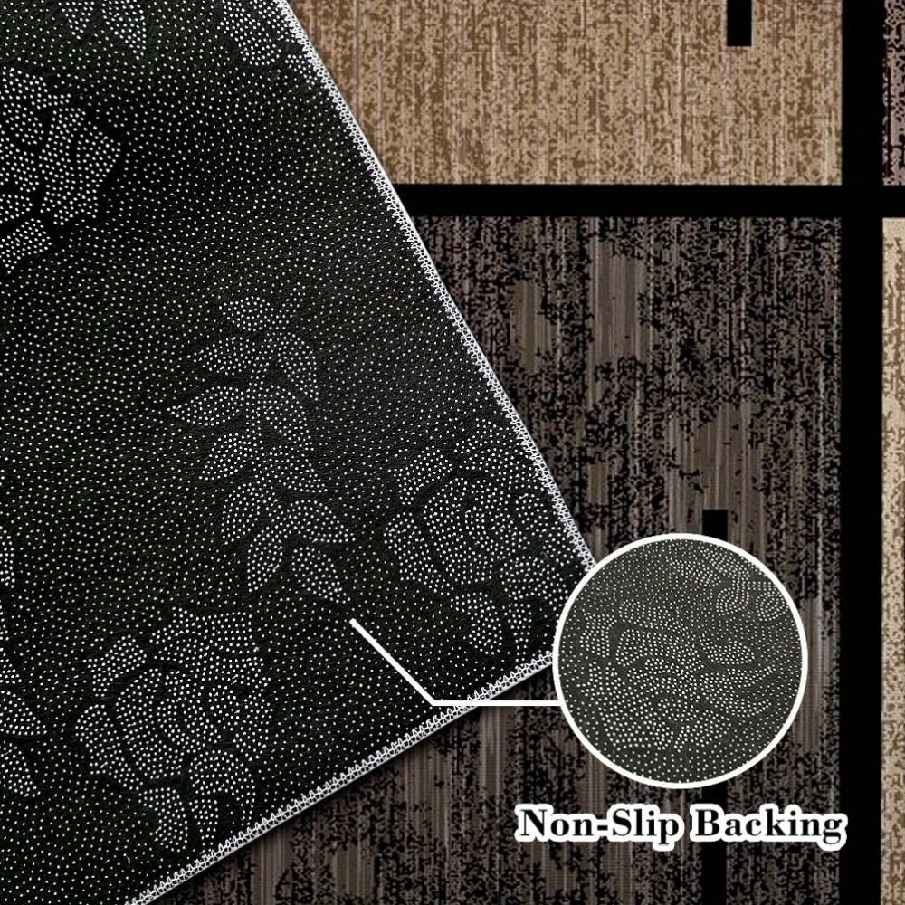 Geometric Elegance Area Rug | Modern Washable Non-Slip Mat