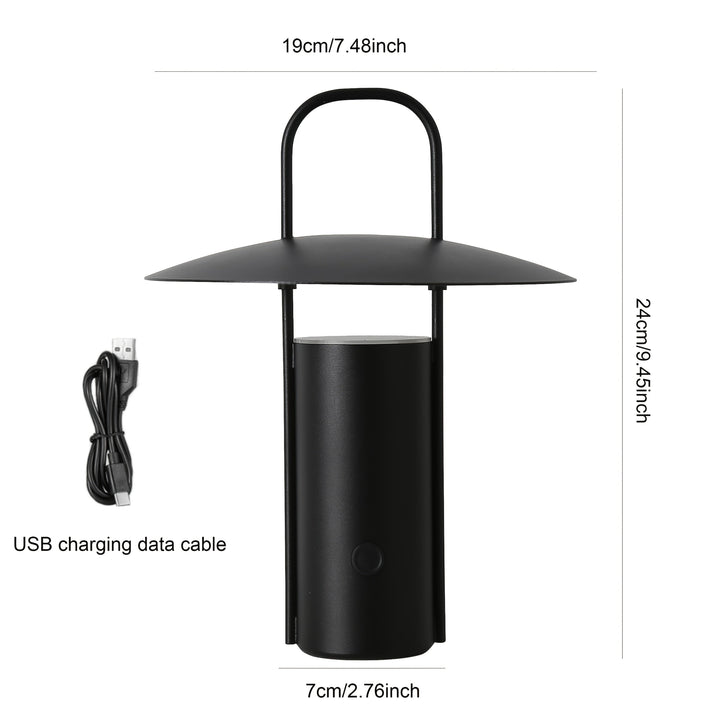 USB Rechargeable Metal Touch Lamp | Wireless LED Table Light
