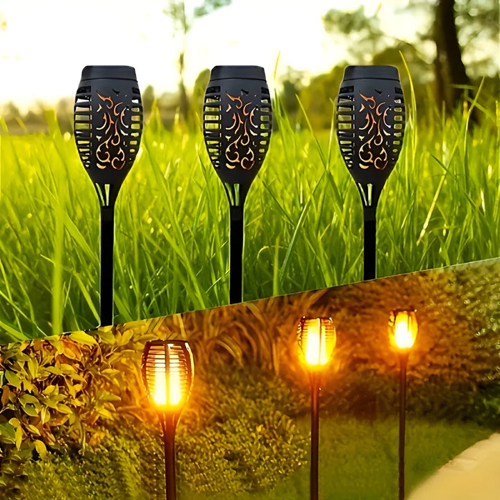 Outdoor Solar Flame Garden Light for Pathway and Patio Decor-Orizon Depot