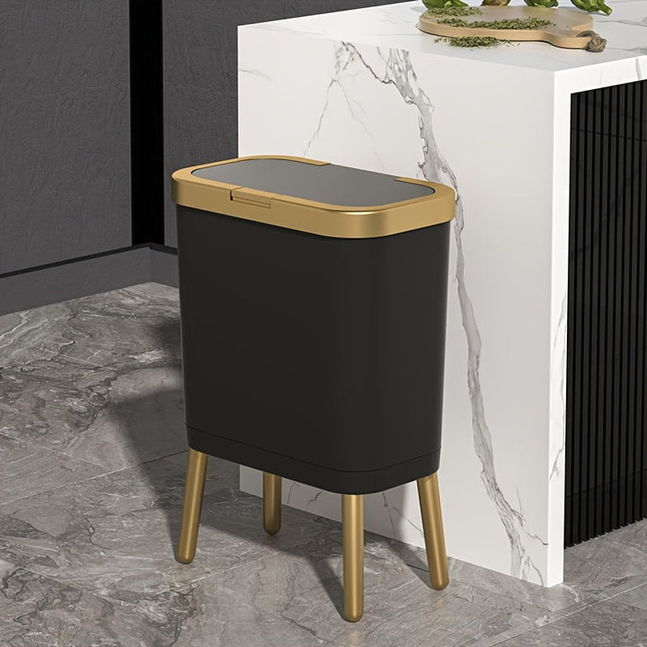Modern 15L Odour-Proof Waste Bin for Kitchen & Home Use-Orizon Depot