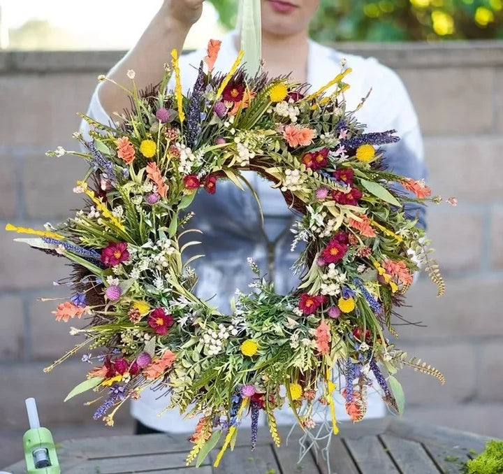 Handmade Texas Wildflower Floral Crown for Festivals and Events-Orizon Depot