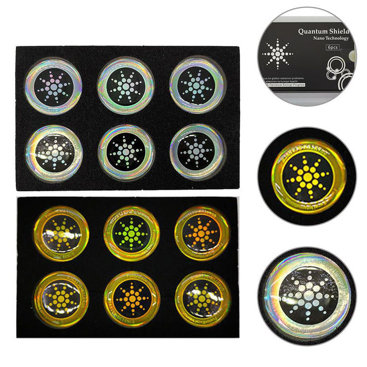 6-Pack EMF Protection Stickers for Cell Phones & Devices