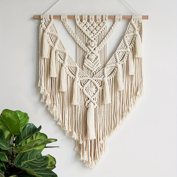 Handcrafted Bohemian Macrame Wall Hanging | Woven Tapestry Decor