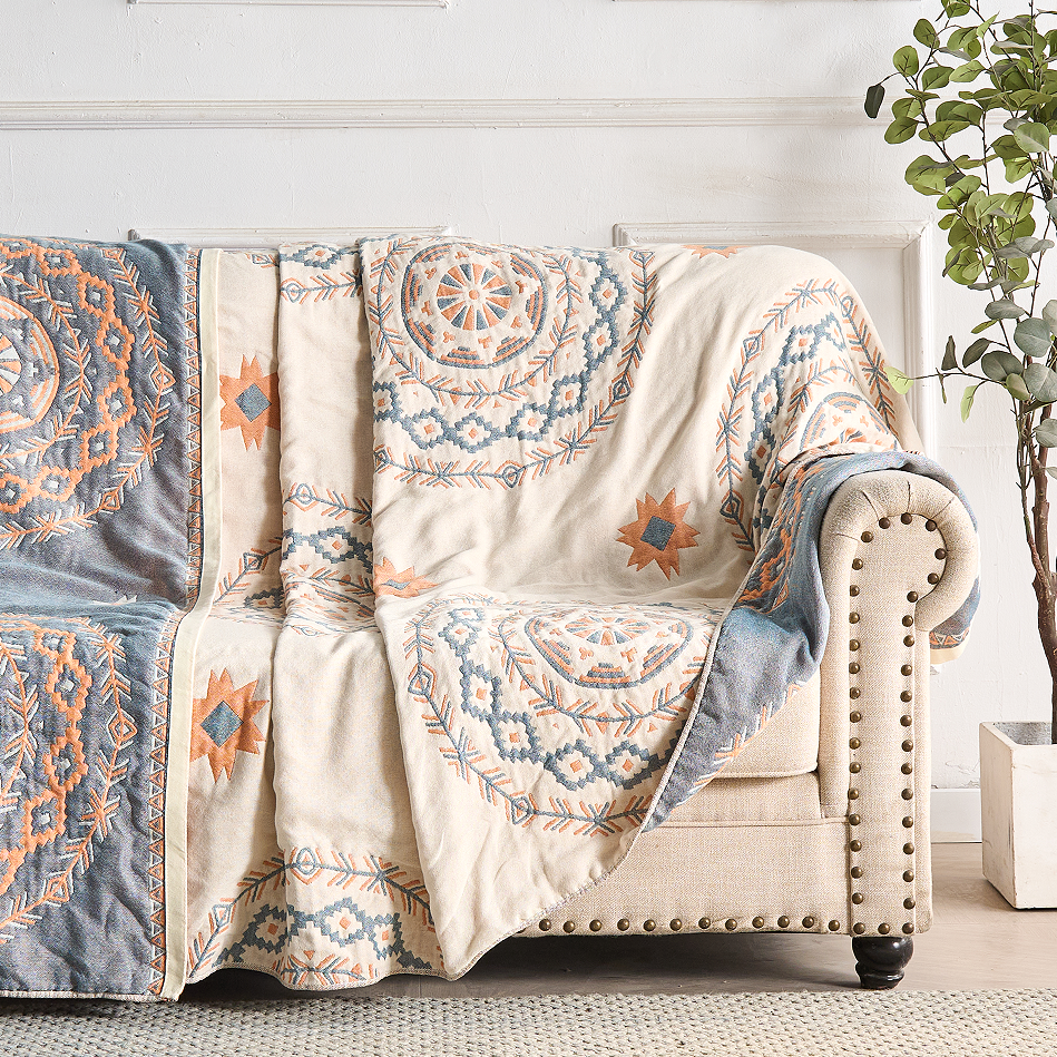 Cozy Bohemian Blanket for Restful Sleep and Comfort - Outdoor Decor