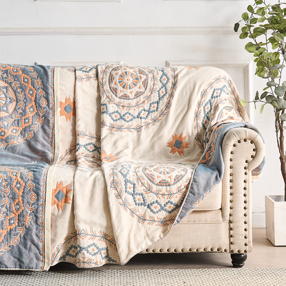 Cozy Bohemian Blanket for Restful Sleep and Comfort - Outdoor Decor