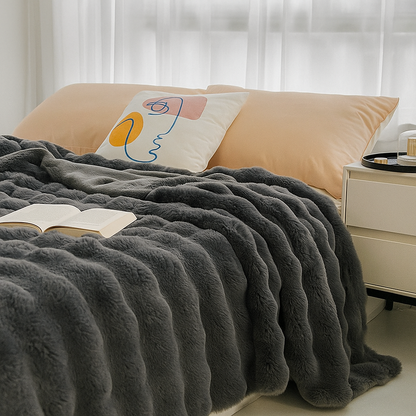 Soft Premium Bunny Blanket for Living Room and Bedroom Comfort