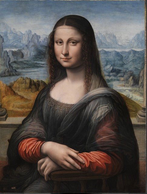 Funny Mona Lisa Canvas Art - Aesthetic Wall Decor Poster-Orizon Depot