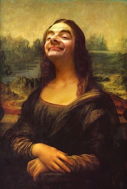 Funny Mona Lisa Canvas Art - Aesthetic Wall Decor Poster-Orizon Depot