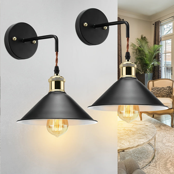 Industrial Metal Wall Sconce | Oil-Rubbed Light Fixture