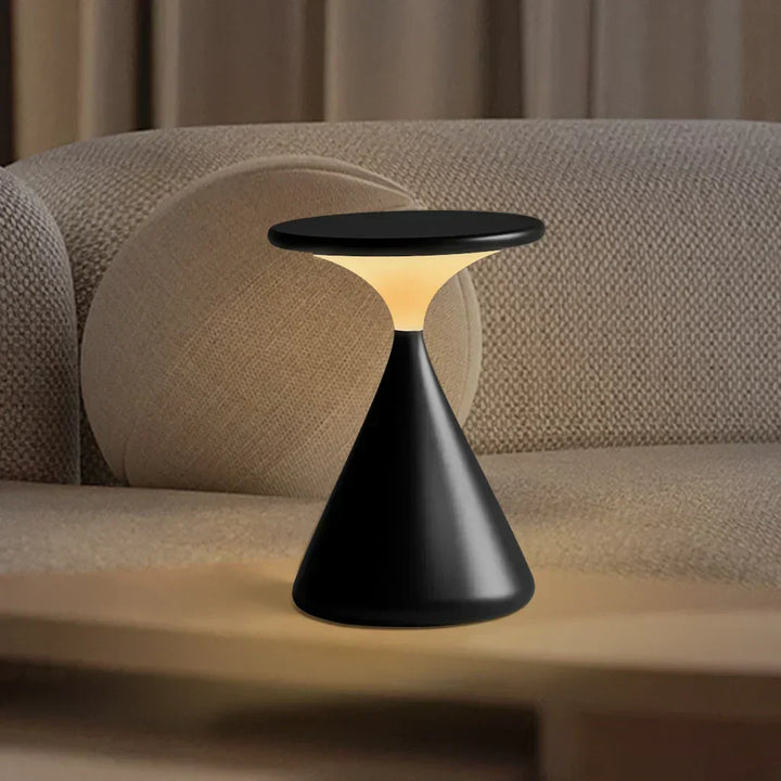 Cordless LED Table Lamp – Rechargeable, Dimmable, Modern Hourglass Design-Orizon Depot