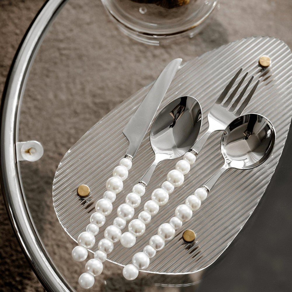 Elegant Pearl Cutlery Set for Dining and Entertaining-Orizon Depot