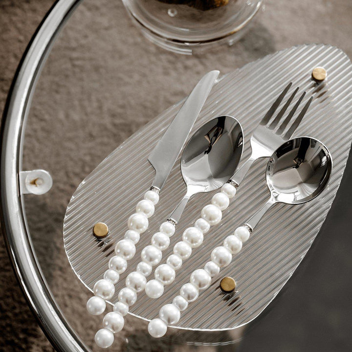 Elegant Pearl Cutlery Set for Dining and Entertaining-Orizon Depot