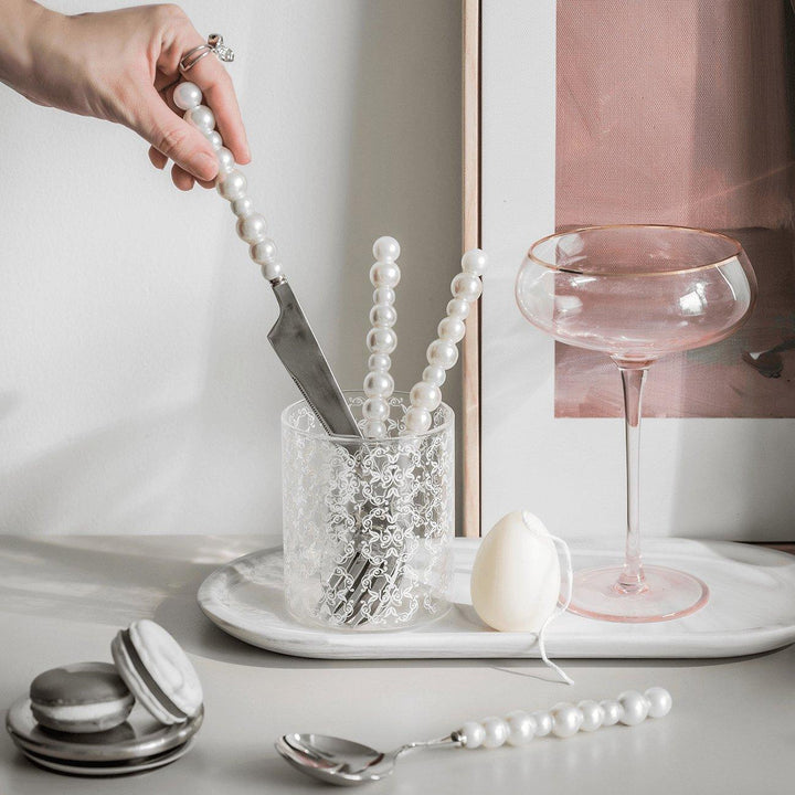 Elegant Pearl Cutlery Set for Dining and Entertaining-Orizon Depot