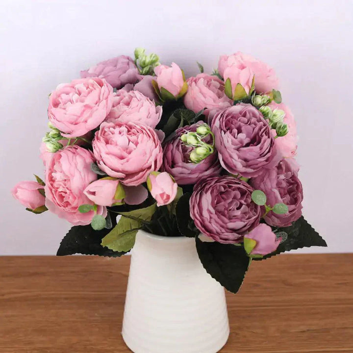 Silk Peony Arrangement for Timeless Elegance in Home Decor-Orizon Depot