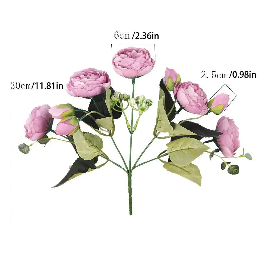 Silk Peony Arrangement for Timeless Elegance in Home Decor-Orizon Depot