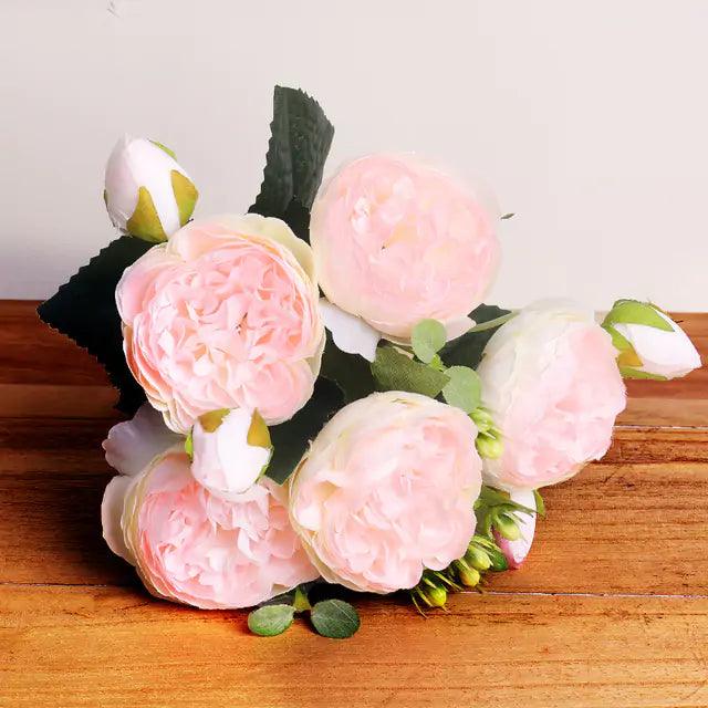 Silk Peony Arrangement for Timeless Elegance in Home Decor-Orizon Depot