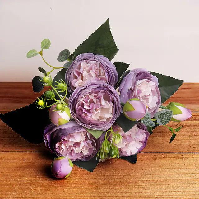 Silk Peony Arrangement for Timeless Elegance in Home Decor-Orizon Depot