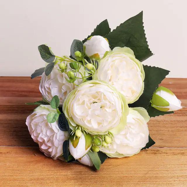 Silk Peony Arrangement for Timeless Elegance in Home Decor-Orizon Depot