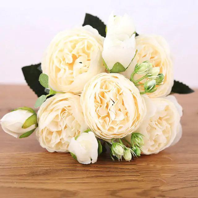Silk Peony Arrangement for Timeless Elegance in Home Decor-Orizon Depot