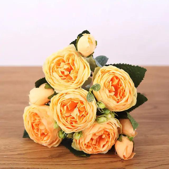 Silk Peony Arrangement for Timeless Elegance in Home Decor-Orizon Depot