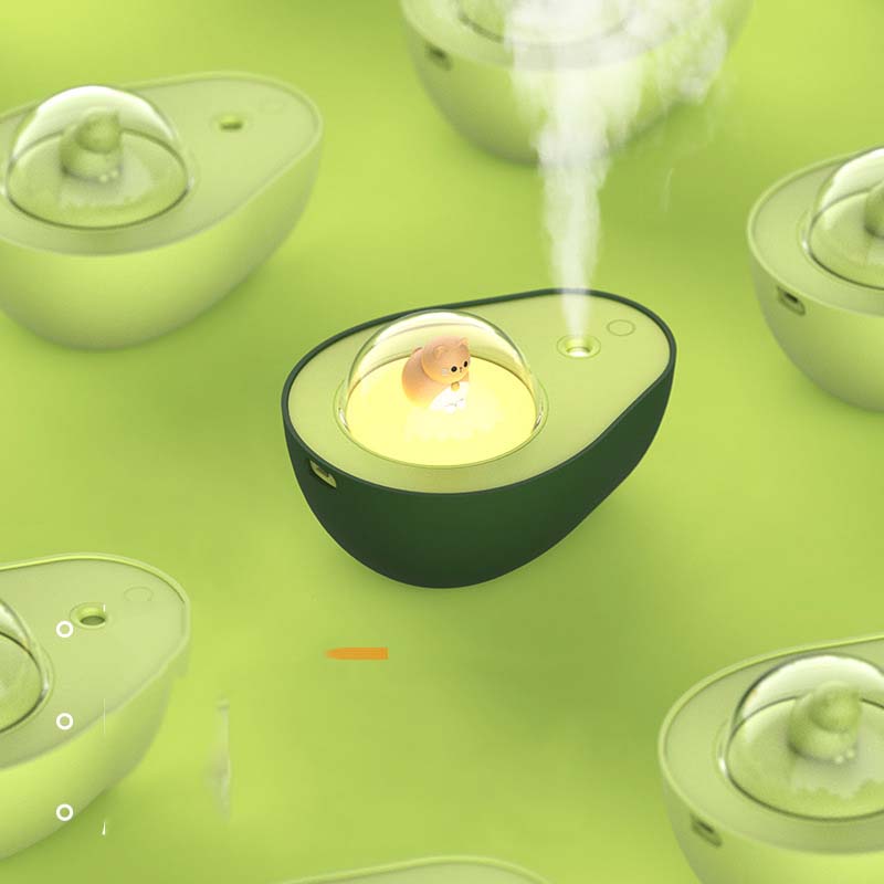 Avocado Humidifier with Night Light for Enhanced Air Quality-Orizon Depot