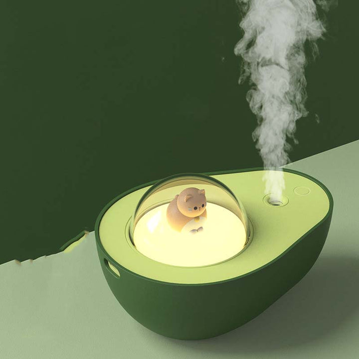 Avocado Humidifier with Night Light for Enhanced Air Quality-Orizon Depot