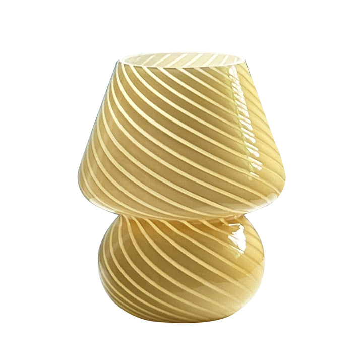 Murano-Style Glass Mushroom Lamp | Dimmable USB Table Light