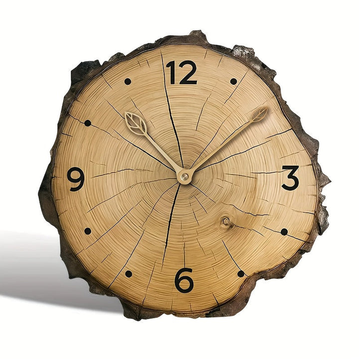Rustic Wood Slice Wall Clock | Natural Log Design for Home Decor