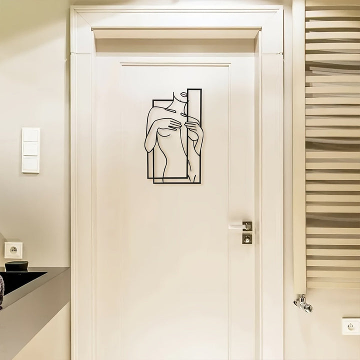 Modern Minimalist Metal Wall Decoration - Stylish Bedroom Art-Orizon Depot