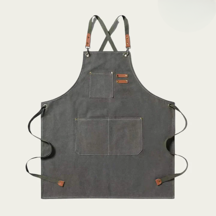 Craft Apron with Crossback Straps and Tool Pockets