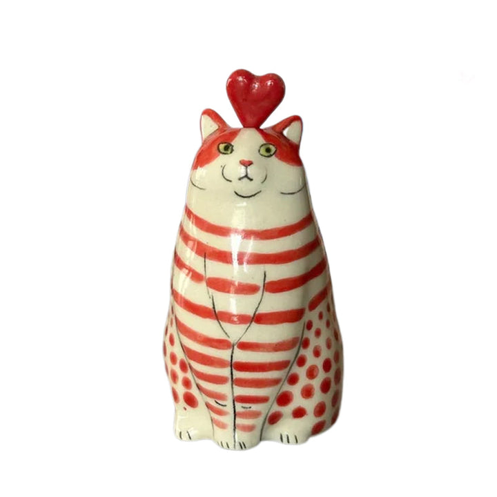 Dotted Cat Vase - Unique Decorative Ceramic Flower Holder-Orizon Depot