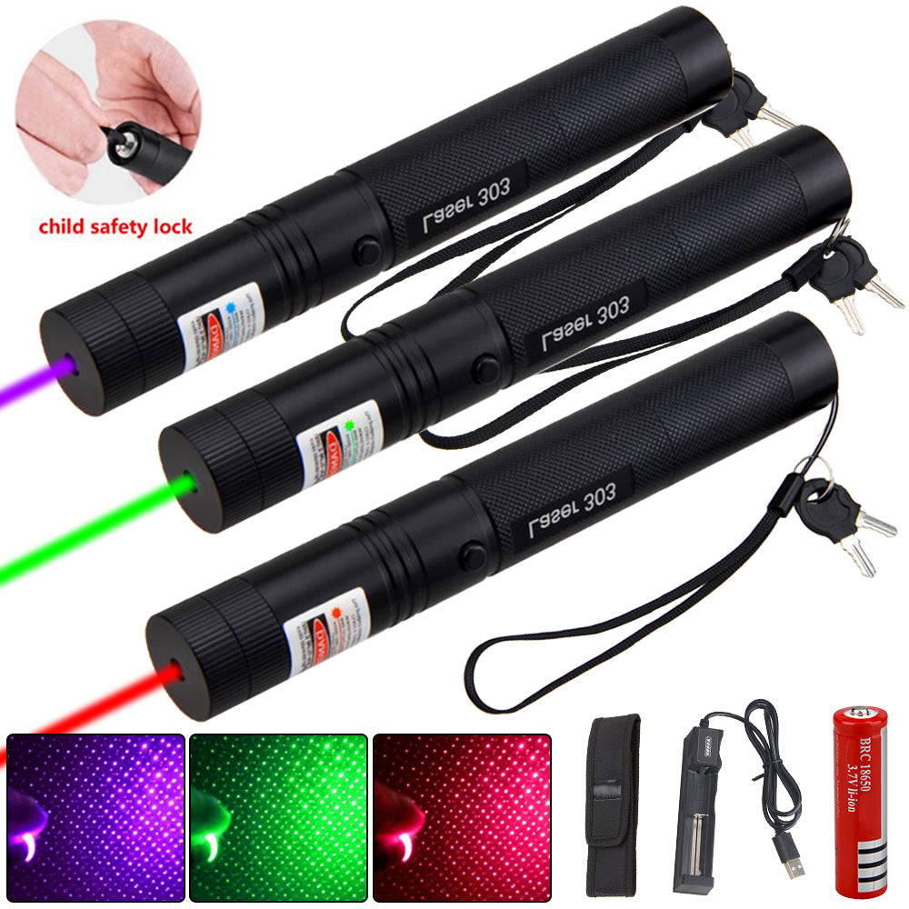 Rechargeable High Power USB Laser Pointer 303 - Visible Laser Device-Orizon Depot