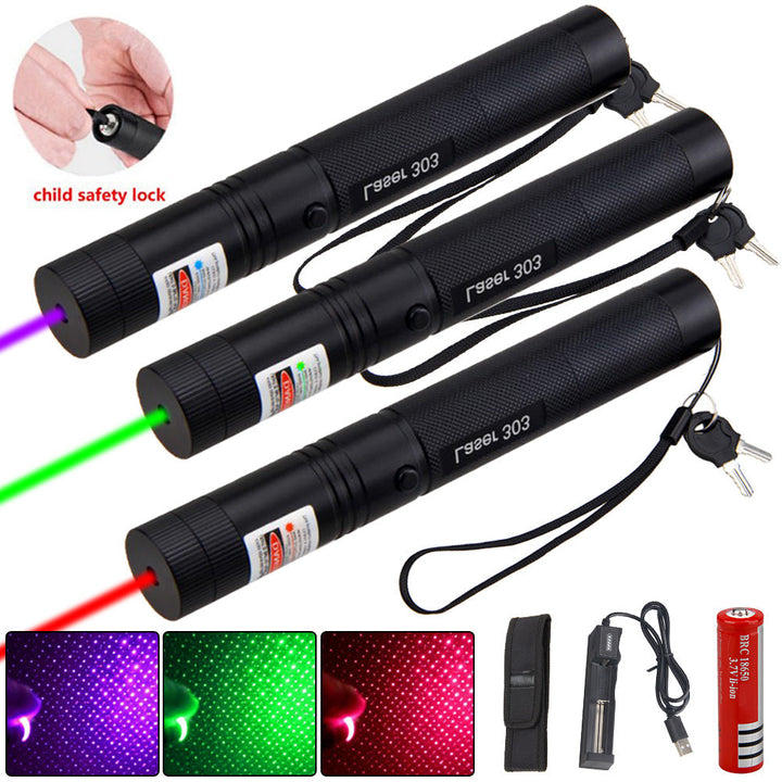 Rechargeable High Power USB Laser Pointer 303 - Visible Laser Device-Orizon Depot