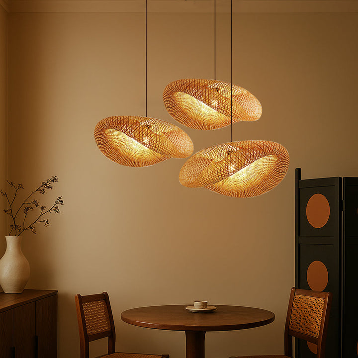 Natural Bamboo Hanging Lamp-Orizon Depot