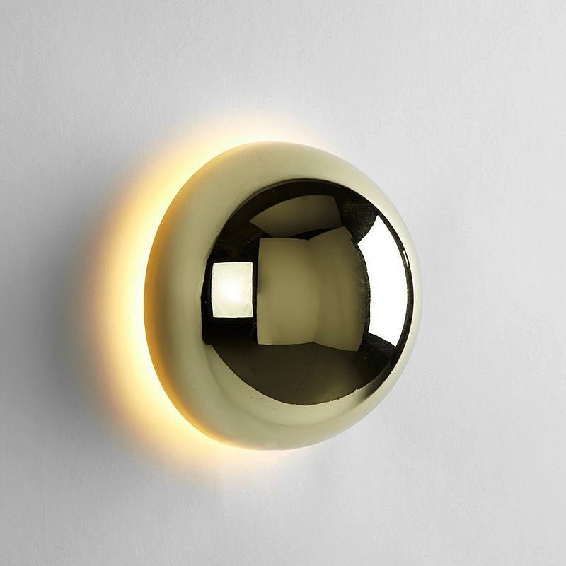 Modern Gold Finish Eclipse Wall Lamp | Contemporary Art Lighting