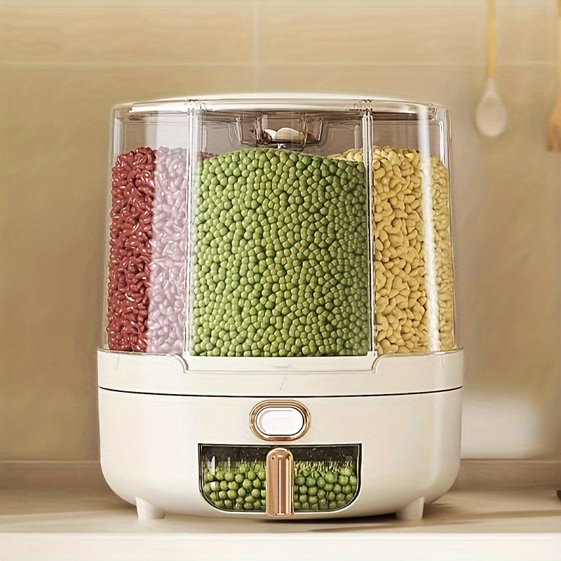 360° Rotating Airtight Food Storage Container | Large Grain & Cereal Dispenser-Orizon Depot