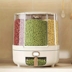 360° Rotating Airtight Food Storage Container | Large Grain & Cereal Dispenser-Orizon Depot