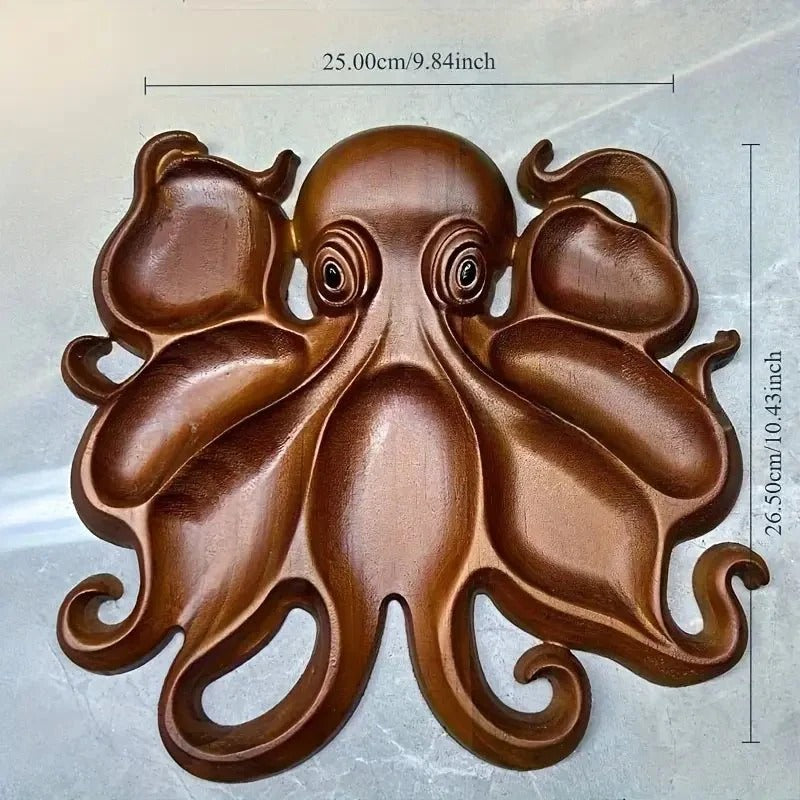 Wooden Snack Tray with Animal Design - Perfect for Entertaining