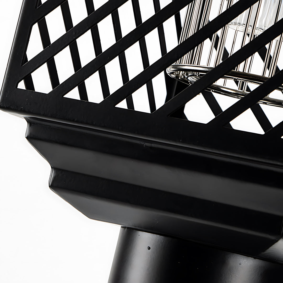 Solar-Powered Waterproof Stainless Steel Black Landscape Pathway Light