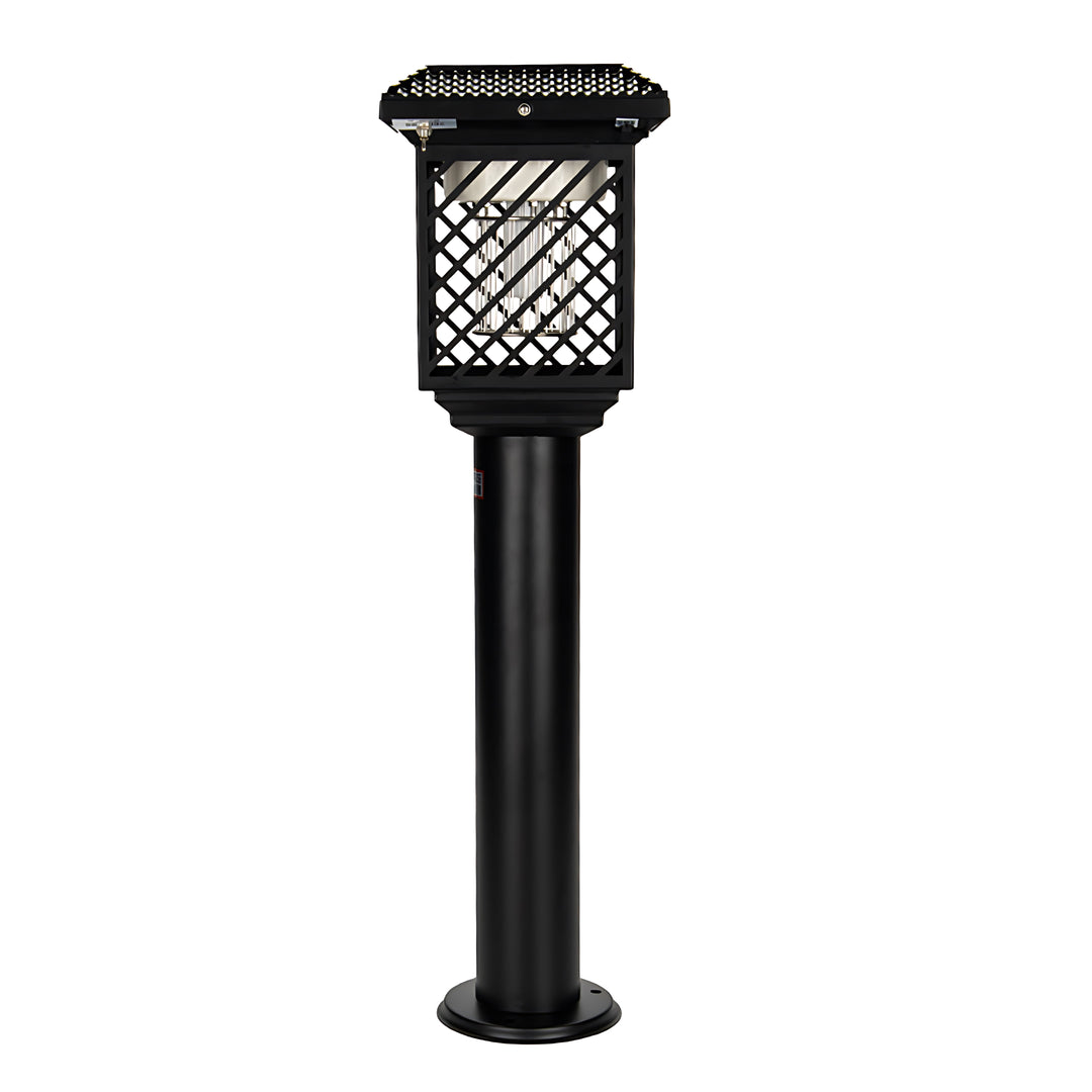 Solar-Powered Waterproof Stainless Steel Black Landscape Pathway Light