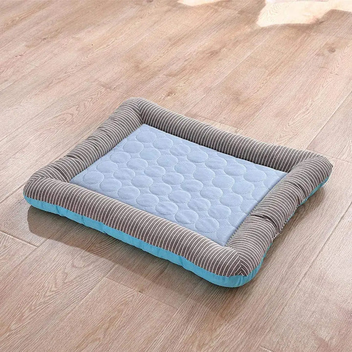 Cooling Dog Bed Made with Ice Silk Fabric for Comfort