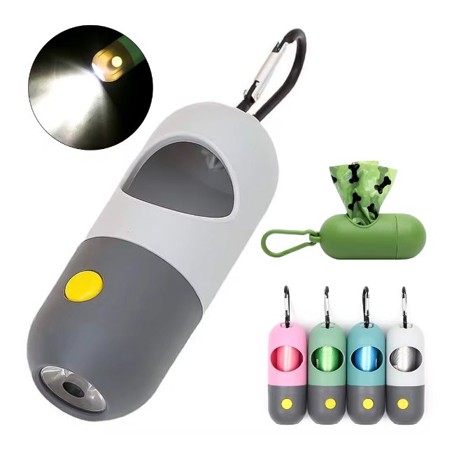 LED Light Dog Poop Bag Dispenser for Easy Cleanup-Orizon Depot
