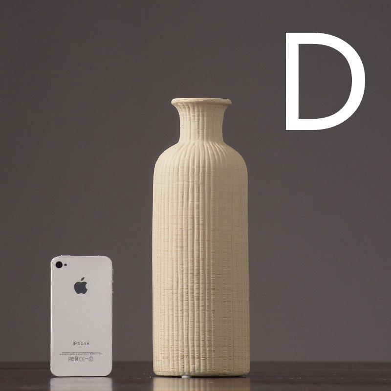 Ceramic Flower Vase Pot in Brown, Beige, and Gray for Home Decor-Orizon Depot