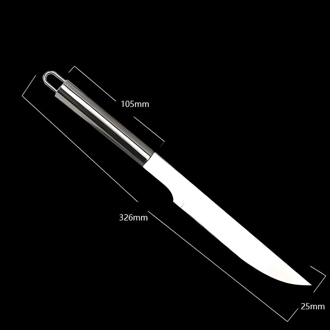 Stainless Steel BBQ Cutlery Set with Travel Case and Heatproof Grip